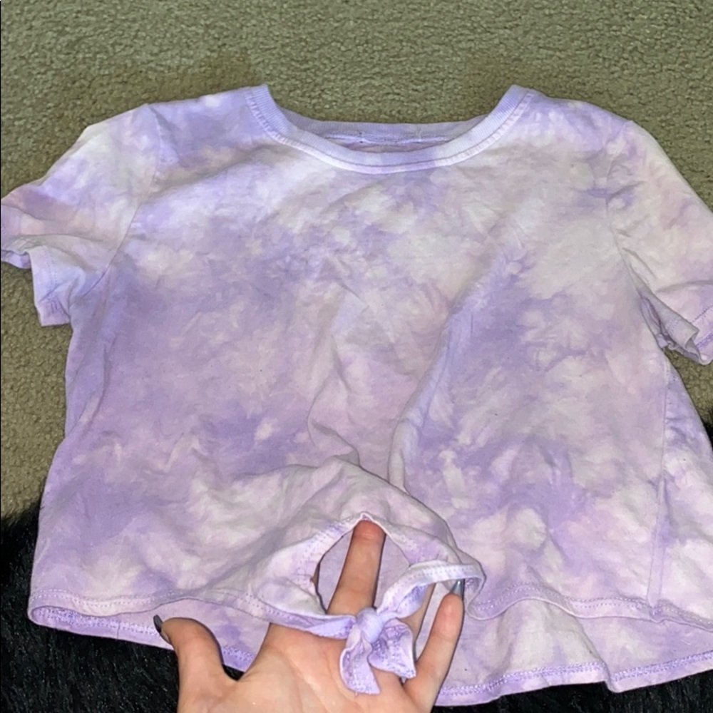Purple crop top